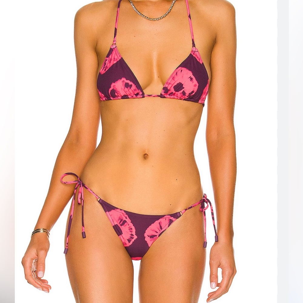 Separates Sculpt Mini Tri Bikini in Purple Tie Dye